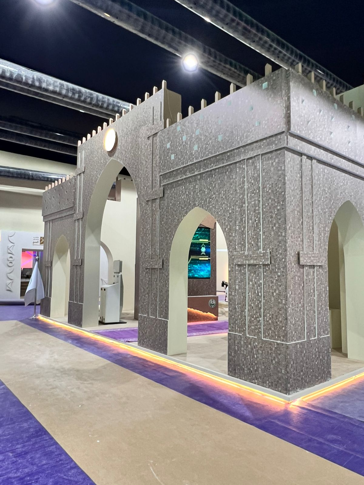 The exhibition passage